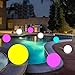SHYMERY Floating Pool Lights,2019 Upgrade 3.2-inch RGB Color Changing LED Pool Balls with Remote Control, IP65 Waterproof Bath Toys, Perfect for Pool Swimming,Pond Decoration,Pack of 6