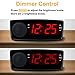 USB Alarm Clock Radio, Digital FM Radio Alarm Clock with USB for bedroom Charging Port and FM Radios,LED Display with Dimmer, Sleep Timer, Snooze for Bedroom