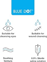 Blue Dot Eye Wash Pods Pack of 25 0.9% Sodium Chloride Irrigation Capsules view 4