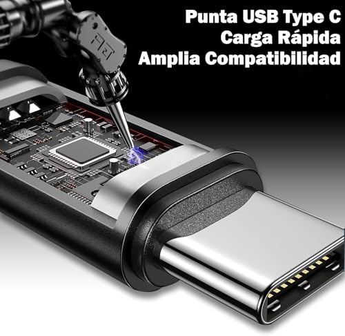 TGHQTR Cargador para Laptop USB C/Tipo C de 65 W,Compatible con Las Series DELL Latitude 3000/5000/7000/9000,Series Inspiron 5000/7000, XPS 13 Chromebook Cargador de Carga Rapida