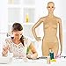 Yaheetech Plastic Female Mannequin Adjustable Realistic Display Full Body Dress Form 68.9in Height w/Base