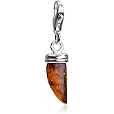 Ian and Valeri Co. Amber Sterling Silver Charm Pendant