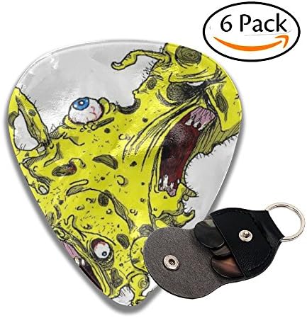 Janvonne Cartoon Pineapple 351 Shape Classic Celluloid Guitar Picks For Guitar Bass - 6 Pack .71mm