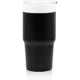 UDMG Ture Ceramic-Lined (Not Coated) Stainless Steel Vacuum Insulated Travel Coffee Tumbler, 16oz for Coffee & Tea On-The-Go (Panda Black)