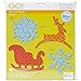 AccuQuilt Go Fabric Cutting Dies It Fits, Sleigh and Snowflakes