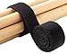 Juvale Nylon Cable Manager Tape - 2-Roll One-Wrap Strap, Self Gripping Hook and Loop Strap, Reusable Tie Roll Cord Organizer, Black, 1.5 Inches Wide, 5 Feet Length