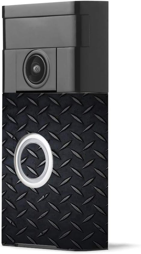 Amazon Com Mightyskins Skin Compatible With Ring Video Doorbell Black Diamond Plate Protective Durable And Unique Vinyl Decal Wrap Cover Easy To Apply Remove And Change Styles Made In