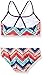 Kanu Surf Girls' Kirsten Chevron Flounce Bikini Beach Sport 2-Piece Swimsuit