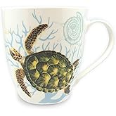 18 oz Hawaiian U-Shape Mug Honu Turtle Voyage