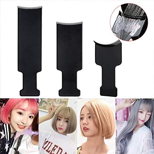Flat Top Balayage Board Comb Hair Highlighting Sectioning Comb Paddle, Gayrrnel 3 PCS Balayage Brush Hair Colour Board for Hair Colouring Dye Hairdressing Tool