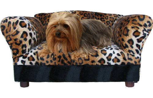 Fantasy Furniture Mini Sofa Leopard Pet Bed, My Pet Supplies