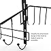 NEX Over-The-Door Hook Shelf Organizer 5 Hooks With Basket Storage Rack, Fit Well At Home & Office, Dark Brown