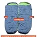 BOS Portable Mummy Sleeping Bag- Ultralight Waterproof Camping Sleeping Bag with Compression Sack for 4 Season Traveling and Outdoor Activities- Large Sleeping Bag for Adults up 7'2-Grey&Left-Zip