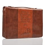 Imitation Leather Gospel Two-tone Bible/Book Cover - John 3:16 (Large) Book