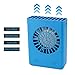USB Mini Personal Fan With lanyard 3 Speeds Portable Necklace Fan USB Rechargeable Handheld Cooling Fans Powered by 18650 Li Battery,For Office Outdoor Travel Watch the games（Blue）