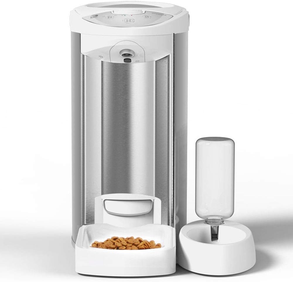 AYCYNI Automatic Cat Pet Smart Feeder - App Control Dog Food Dispenser with WiFi, Camera, Video, 3.3L Bulk, Partial Control, Recording, Timer Programmable