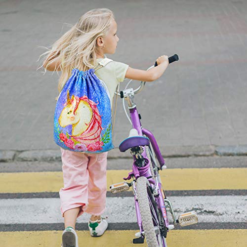 4 MHJY+Unicorn+Drawstring+Backpack+Reversible