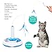 Bascolor Cat Toys Interactive Electric Rotate Feather Toy Teaser Wand Motion Toys for Cats Kitten