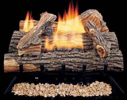 Comfort Flame CCL3018NTA Biltmore Split Oak Vent-Free Concrete Logs, 18-Inch