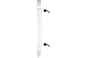 Laboy Glass Liebig Condenser with 24/40 Joints 300mm in Jacket Length Used in Reflux or Aapparatus Chemistry Lab Glassware wi
