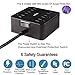 Power Strip with 6 Outlets 4 USB Charging Ports-Wigini Surge Protector with USB 5 ft Extension Cord 1875W/100-250V-Desktop Charging Station for Home,Office and Travel-UL Report(Black)