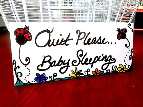 "Quiet Please...Baby Sleeping" Ceramic Sign