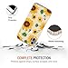 JIAXIUFEN Clear Case Cute Girl Sunflowers Slim Shockproof Flower Floral Desgin Soft Flexible TPU Silicone Back Cover Phone Case for iPhone Xs Max 2018 6.5 inch