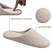 Ofoot Women's Cotton Memory Foam Washable Anti-Slip Indoor Slippers