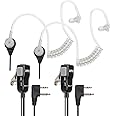 Midland AVPH3 Transparent Security Headsets with PTT/VOX – Wrap Around Design – Lasting Comfort Pair, Black