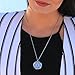 Harmony Flower Essential Oil Diffuser Aromatherapy Necklace, Silver Locket Pendant & 24