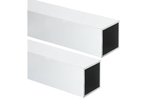 MECCANIXITY Aluminum Square Tubing,1.5"x1.5"x16" Long 0.08" Wall Thick 6063 Aluminum Square Tube Seamless Structural Metal Profile Hardware for Construction DIY Home Decor Furniture 2pcs