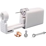 Self Nose Piercing Gun Self Nose Piercing Gun Kit Safety Nose Piercing Gun Kit Tool (White)