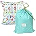 MyKazoe Waterproof Wet Bag Two Zippered Pockets & Multipurpose Drawstring Bag