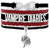 Infinity Love Vampire Diaries Bracelet with Bite Me Charm