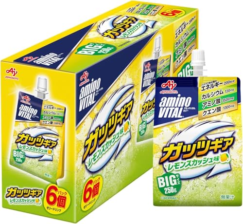 「アミノバイタル」ゼリードリンク「ガッツギア」＜レモンスカッシュ味＞250g×6個