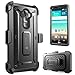LG G4 Case, SUPCASE Full-Body Rugged Holster Case with Built-in Screen Protector for LG G4 2015 Release, Unicorn Beetle PRO Series - Retail Package (Black/Black)