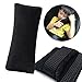 Kids Seatbelt Pillow, ILIVABLE Universal Car Safety Belt Shoulder Pad Neck Protector Plush Vehicle Non-Slip Seat Belt Cover for Child, Adult Travel (Black, 1 Pack)