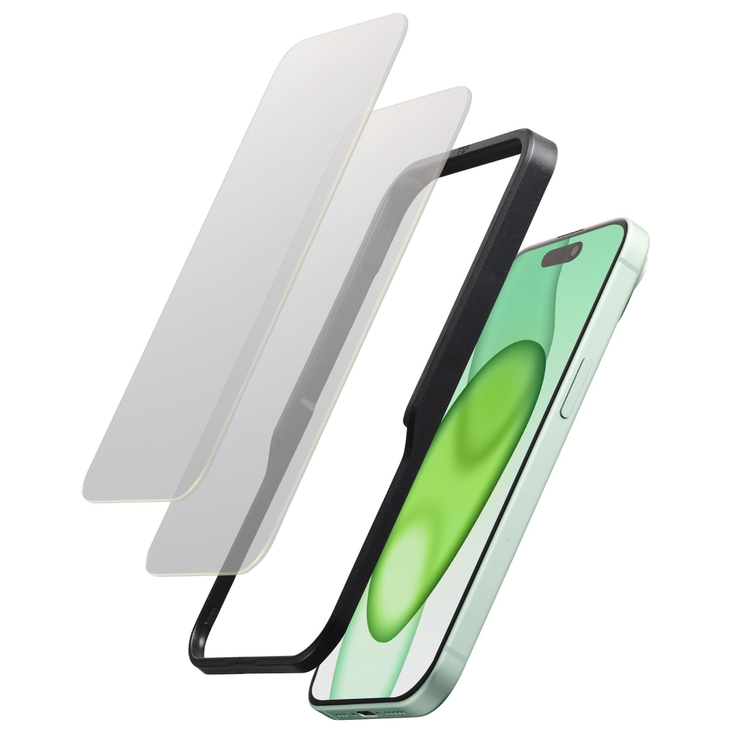 エレコム iPhone 16 / 15 ガラスフィルム 2枚入りの商品画像