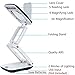 Lighted Desk Magnifying Glass Lamp with Light on Stand Led Portable Pocket Magnifier Visor Folding 3X for Reading,Hobby,