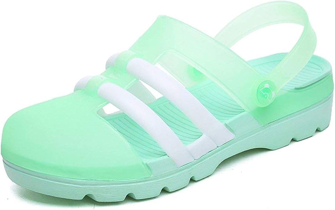 rainbow clear sandals