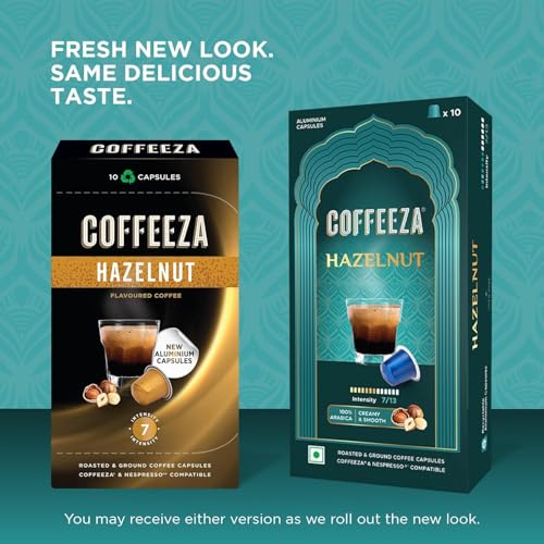 Coffeeza Flavoured Variety Coffee Capsules | Vanilla, Caramel & Hazelnut | Compatible with Nespresso Original Machines - Pack of 30 Pods