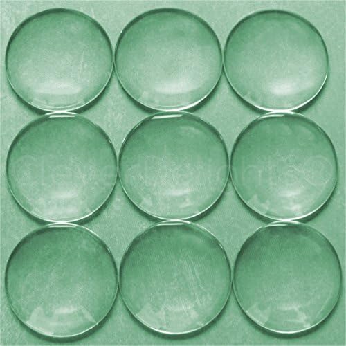 10 Round Glass Dome Cabochons - 30mm - Clear Magnifying Cabs - Dome Pendant Cab - For Cameo Pendants, Photo Jewelry, Rings, Necklaces - 1 3/16" Diameter
