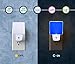 2 Pack 0.5W Plug in LED Night Light with Dusk to Dawn Sensor Blue