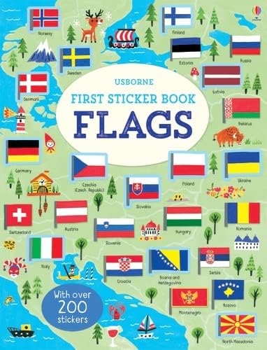 First Sticker Book Flags (First Sticker Books)