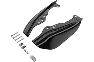 Advanblack 2024 Road Glide Mid Frame Air Deflectors Compatible for Harley Touring Street Glide, Road King, Electra Glide, 2009-2025(Vivid Black)