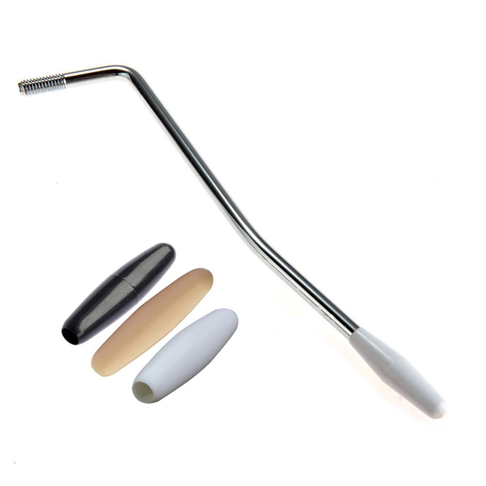 WANDIC Tremolo Arm, 5mm Single Metal Whammy Bar with 3 Tips Vibrato Arm Crank Lever for Electric Guitar Tremolo System