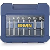 IRWIN Marples Forstner Bit Set, Wood Drilling, 8 Piece (1966892)