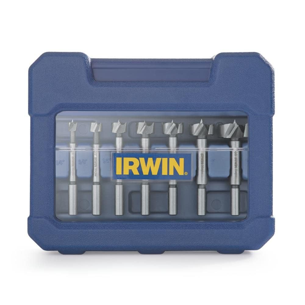IRWIN Marples Forstner Bit Set, Wood Drilling, 8 Piece (1966892)