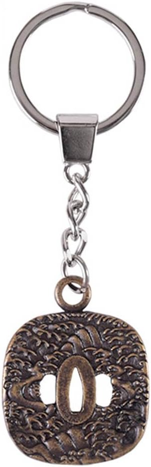 Hanwei OH3048 Wave Tsuba Keyring LARP Waves Amulet Samurai Keyring, one size