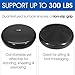 Yes4All Exercise Balance Disc / Stability Disc with Hand Pump – Air Stability Wobble Cushion (Black, 13 inch)